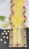 Jk 295 Crystal Tissue Embroidered Work Saree
